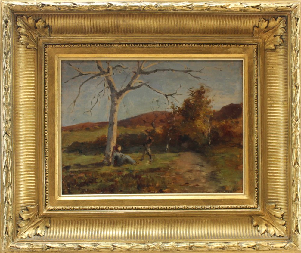 demetrio cosola: Paesaggio con figure